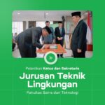 Rektor Lantik Ketua dan Sekretaris Jurusan Teknik Lingkungan Fakultas Sains dan Teknologi UIN Sunan Gunung Djati Bandung