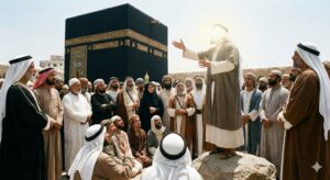 Ilustrasi santri sedang belajar dengan ulama, foto: Meta AI